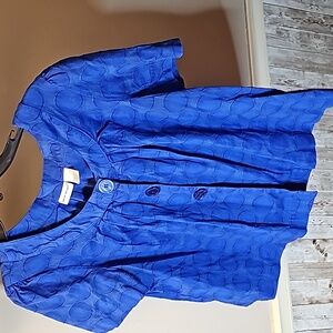 Blue Polka Dot Top #U3